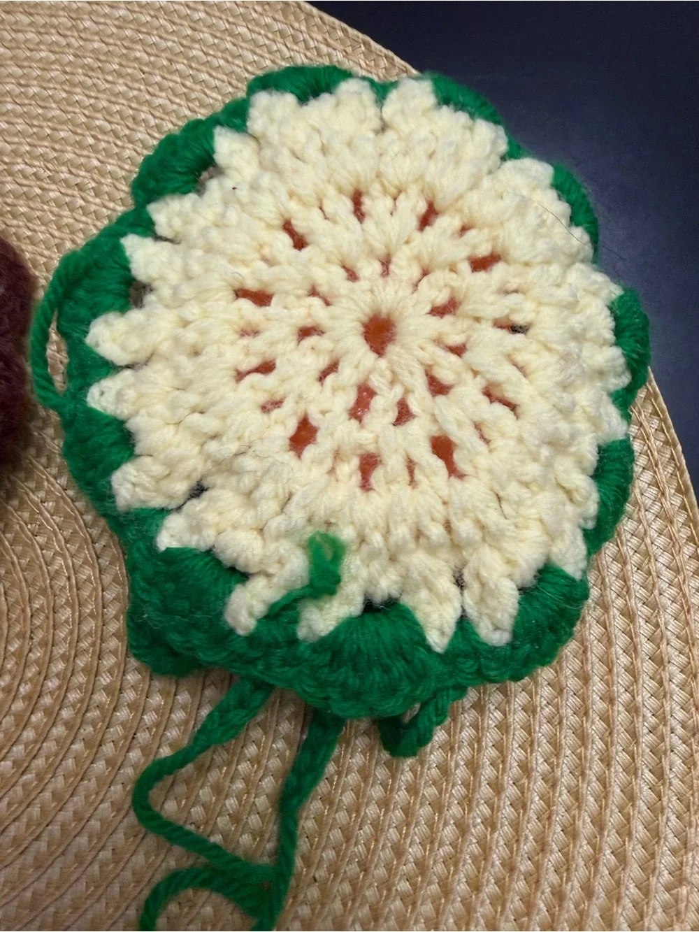 Handmade Vintage Crochet Doll Faces